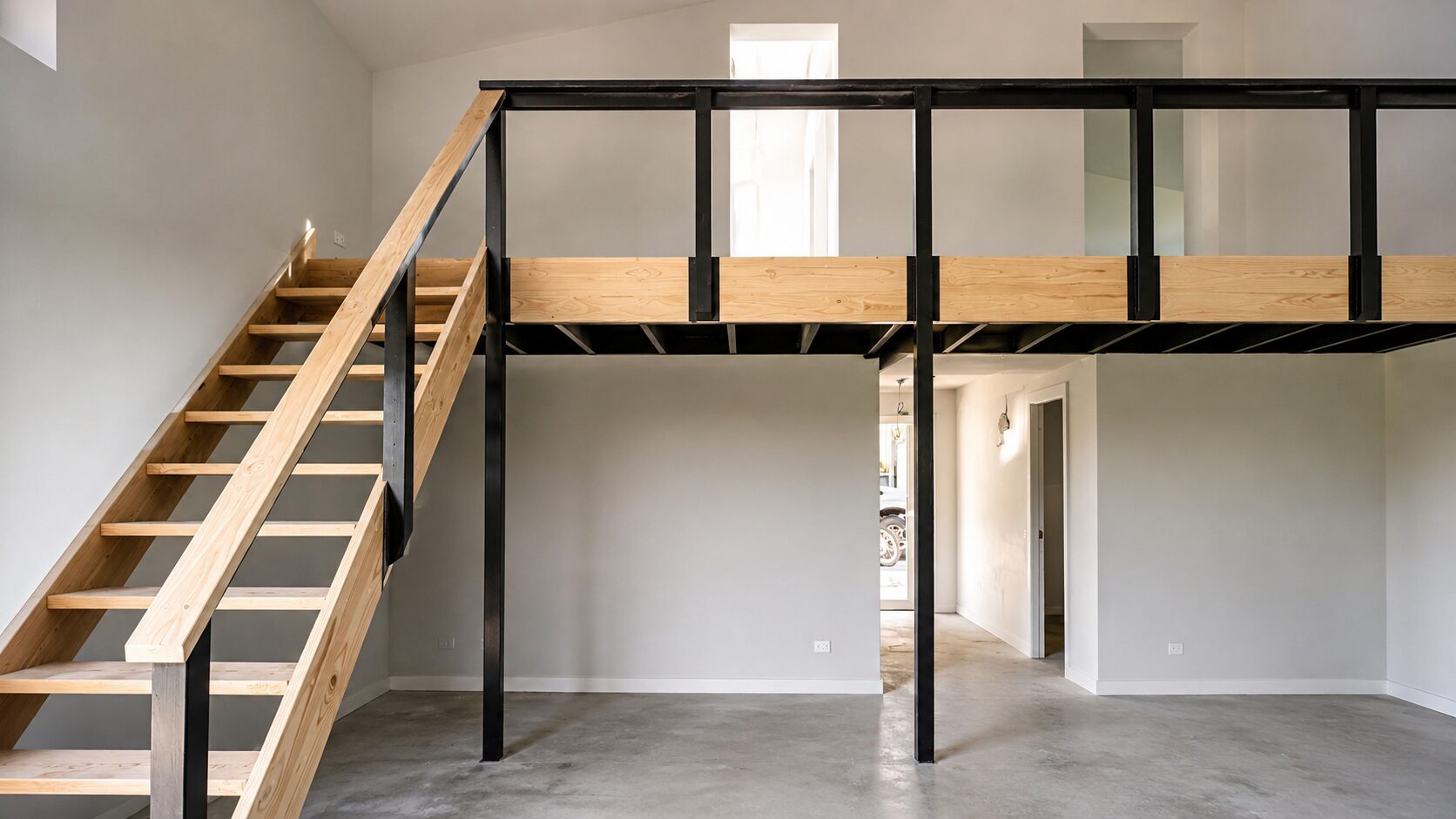 Timber mezzanine construction